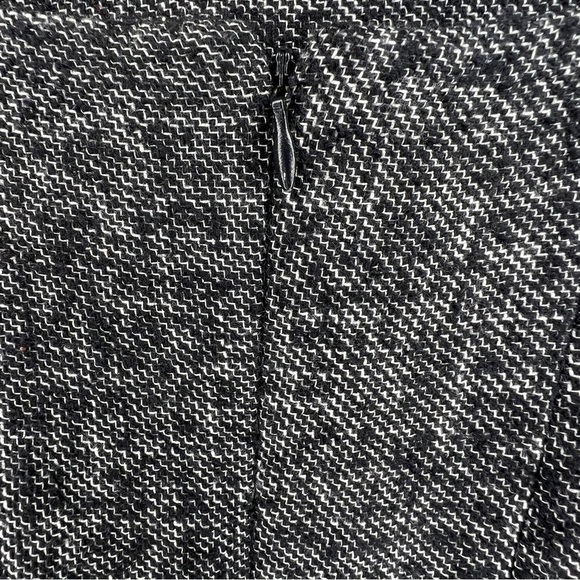 SIZE 6 PETITE ANN TAYLOR WOOL SKIRT BLACK GREY LINED ZIP CLOSURE CLASSIC - Picture 8 of 10